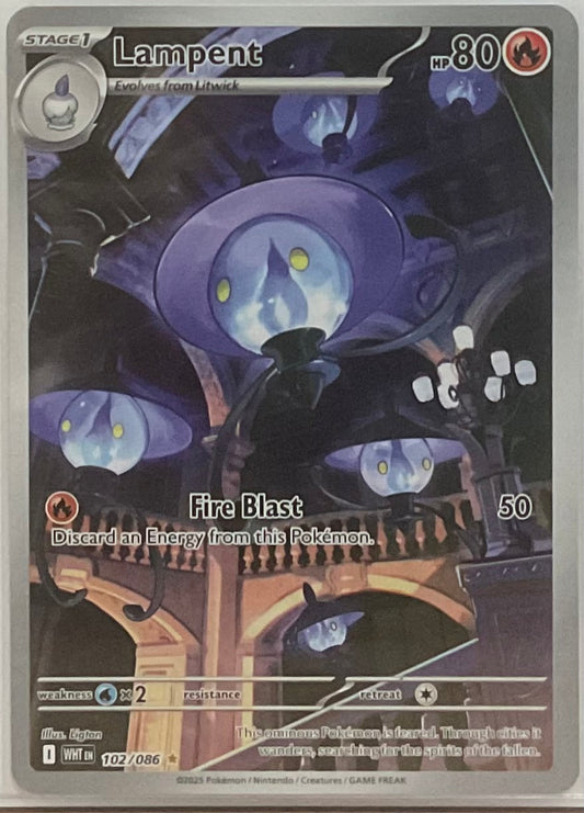 Lampent #102 - Pokémon White Flare