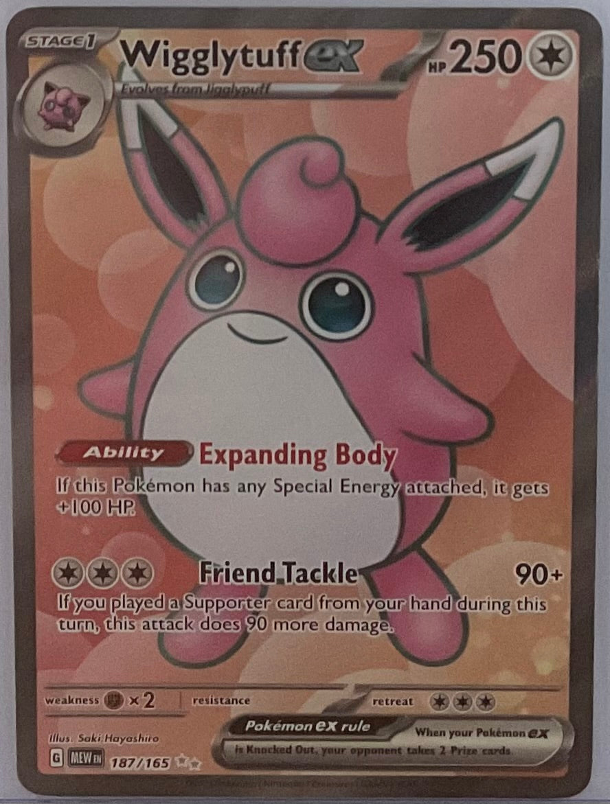 Wigglytuff ex #187 - Pokemon Scarlet & Violet 151