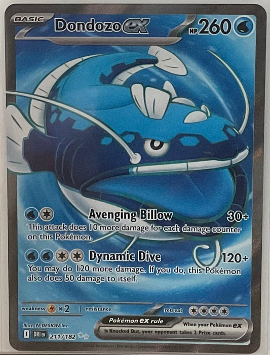 Dondozo ex #211 – Pokémon Destined Rivals