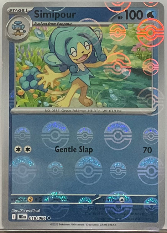 Simipour [Poké Ball] #18 – Pokémon Black Bolt
