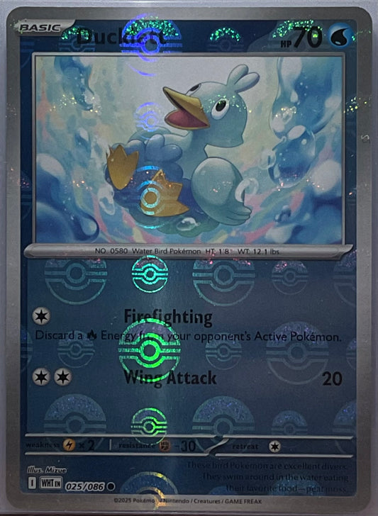 Pokémon trading card featuring a duck-like creature with underwater design